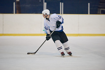 Image showing ice hockey player in action