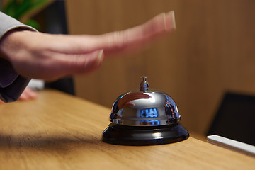 Image showing hotel reception bell