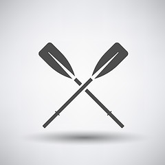 Image showing Oars Icon 