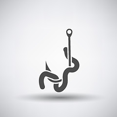 Image showing Worm on Hook  Icon 