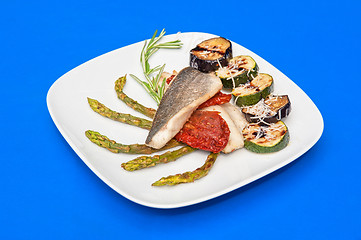 Image showing Seabass fillet