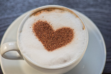 Image showing Coffee heart shape