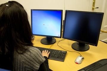 Image showing Female Office Clerk