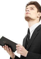 Image showing man with holy bible