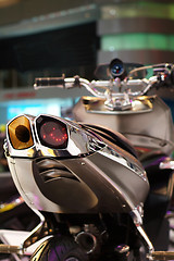 Image showing Futuristic motorbike