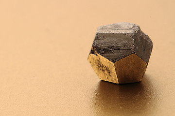 Image showing pyrite cubes isolated