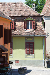 Image showing Colorful houses of Sighisoara