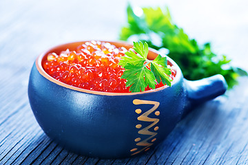 Image showing red salmon caviar