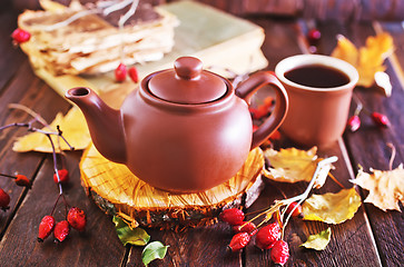 Image showing fresh tea in teapot