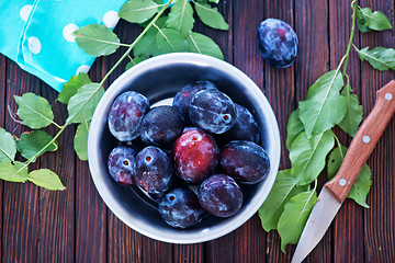 Image showing fresh plums