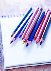 Image showing pencils and note 