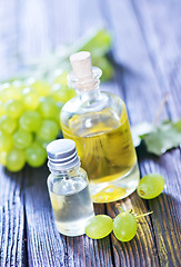 Image showing grape oil in bottle