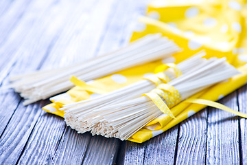 Image showing raw rice noodles