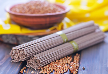 Image showing buckwheat noodles 