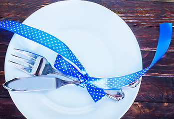 Image showing table place setting