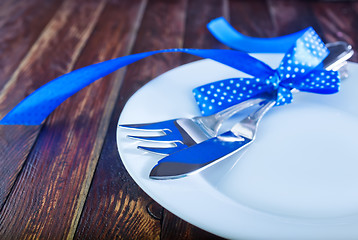 Image showing table place setting