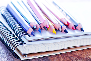 Image showing pencils and note 