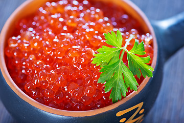 Image showing red salmon caviar