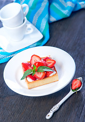 Image showing cake with strawberry