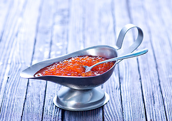 Image showing red salmon caviar 