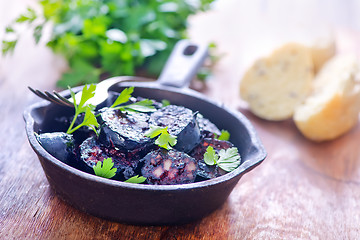 Image showing homemade blood sausage