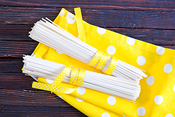 Image showing raw rice noodles