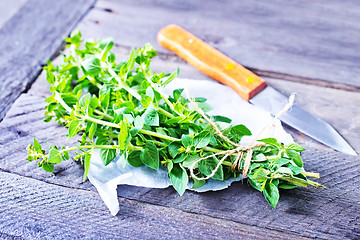 Image showing marjoram sprig