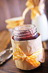 Image showing jam in glass jar 