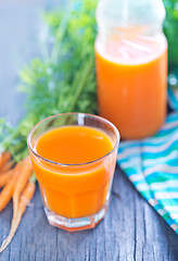 Image showing fresh carrot juice