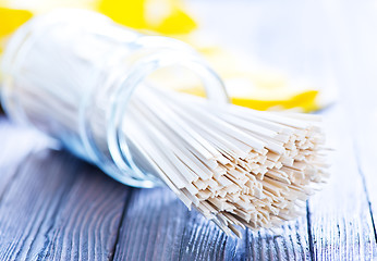 Image showing raw rice noodles