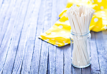 Image showing raw rice noodles