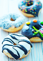 Image showing donuts on plate 