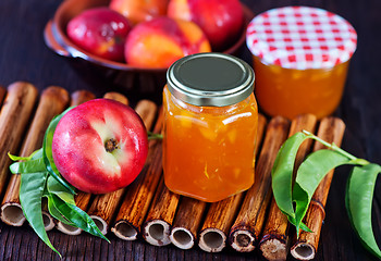 Image showing nectarine jam