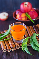 Image showing nectarine juice