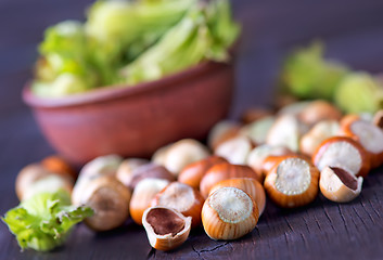 Image showing hazelnuts