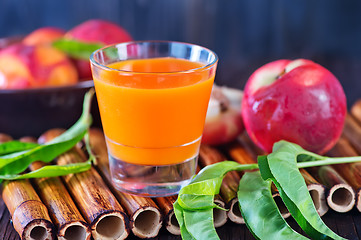 Image showing nectarine juice