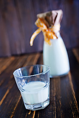 Image showing fresh milk in glass 