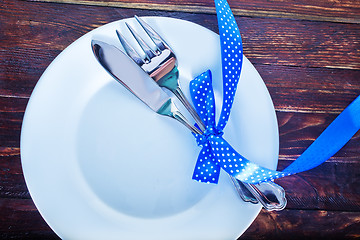 Image showing table place setting