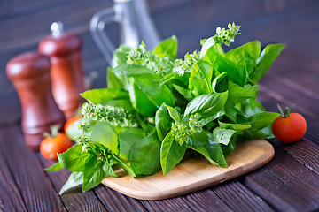 Image showing fresh basil