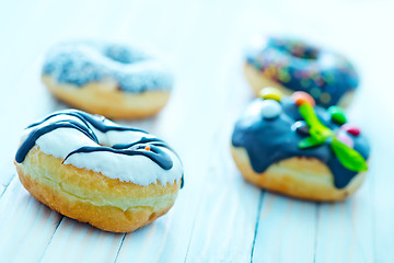 Image showing donuts on plate 