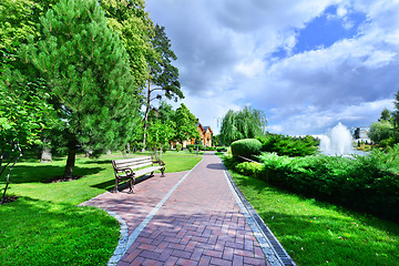 Image showing green park