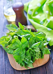 Image showing fresh basil