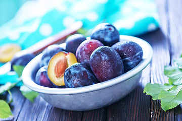 Image showing fresh plums