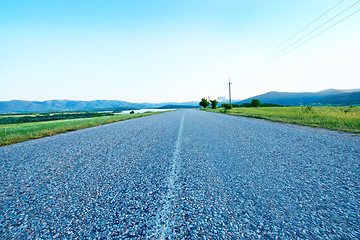 Image showing Road and blue sky