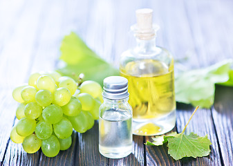 Image showing grape oil in bottle