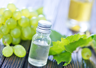 Image showing grape oil in bottle