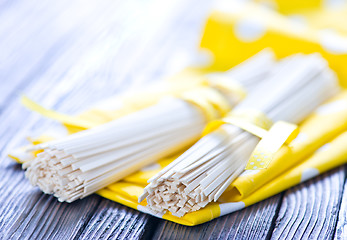 Image showing raw rice noodles