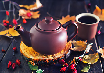 Image showing fresh tea in teapot