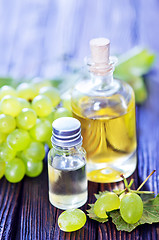 Image showing grape oil in bottle