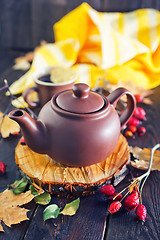 Image showing fresh tea in teapot